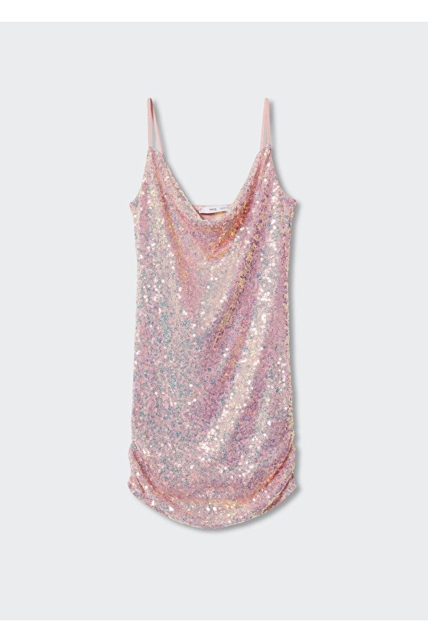 Pullu Kısa Elbise - 3