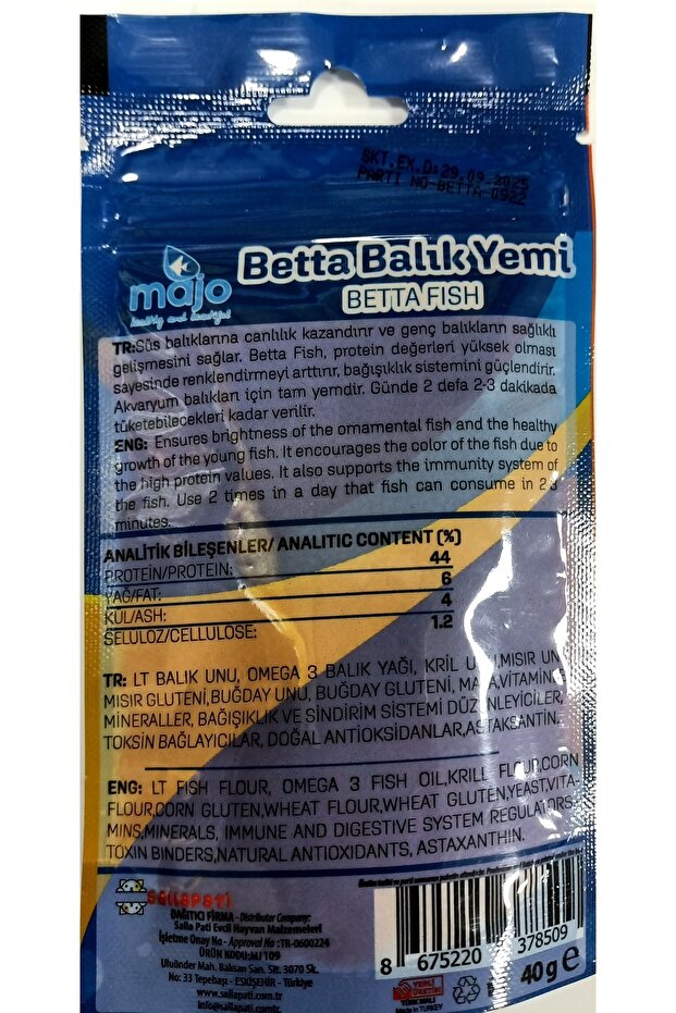 Betta Balık Yemi 40g - 2
