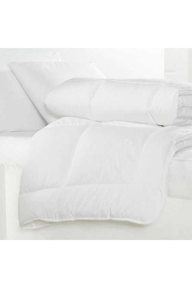 لحاف مزدوج من الألياف الدقيقة - أبيض - 1