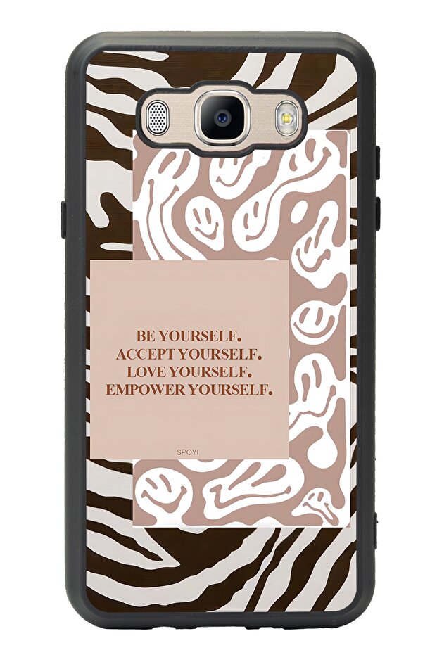 Samsung J7 (2016) Compatible Emoji Zebra Design Glossy Phone Case