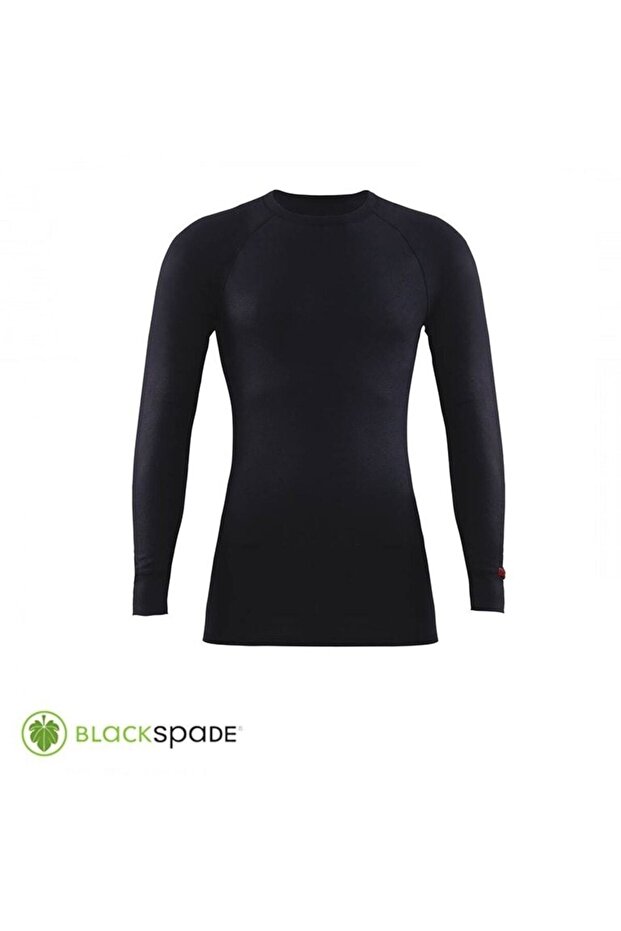 Unisex Black Thermal Underwear Long Sleeve T-shirt