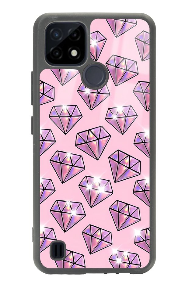 Teleplus Oppo Realme C21 Diamond Design Glossy Phone Case