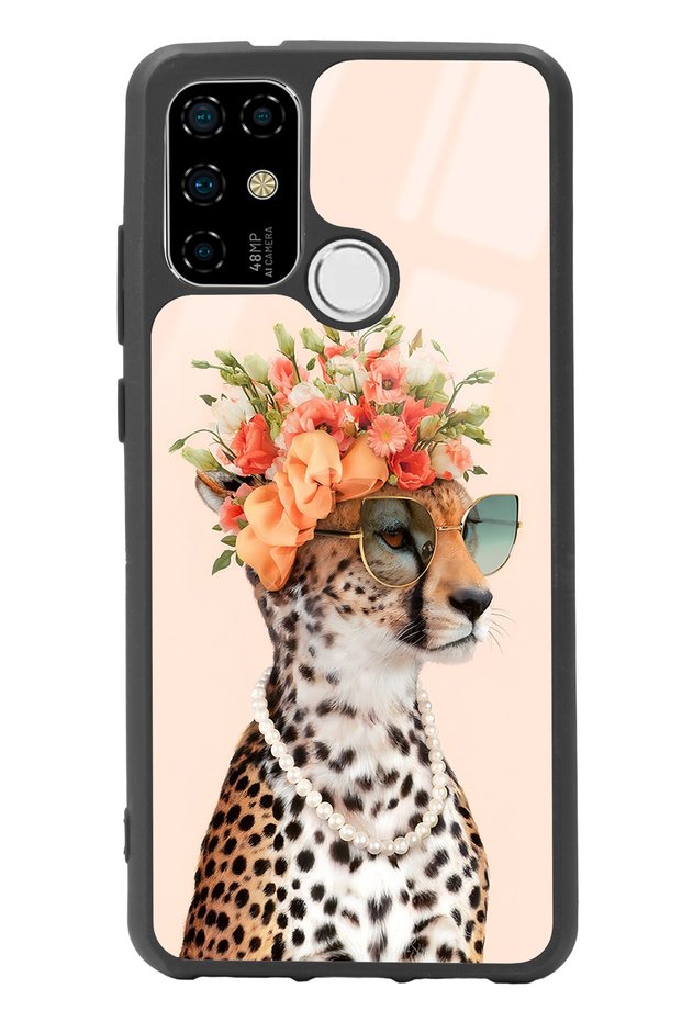 Casper F20 Influencer Glossy Phone Case with Leopard Cat Design