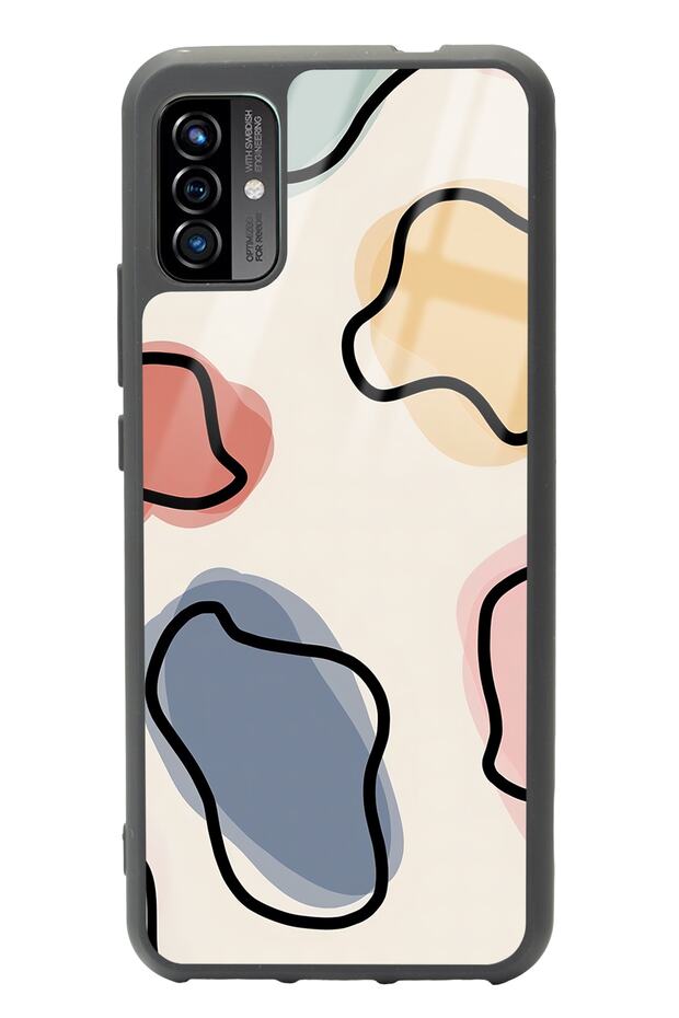 P13 Blue Max Pro Lite 2022 Glossy Phone Case with Nude Milky Design
