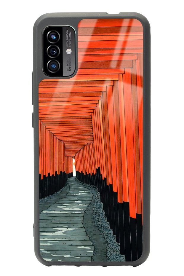 P13 Blue Max Pro Lite 2022 Glossy Phone Case with Pastel Windows Design