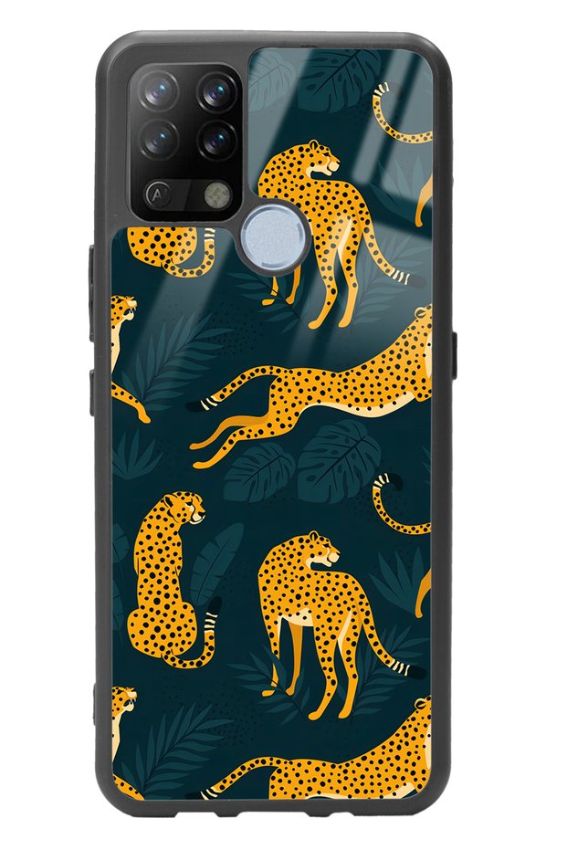 Tecno Pova 6 Pro Leaf Leopard Design Glossy Phone Case