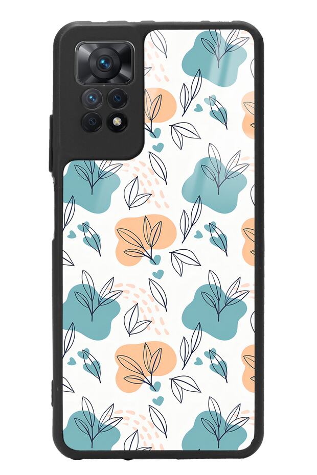 Xiaomi Redmi Note 11 Pro Glossy Phone Case with Tiny Leaves Design