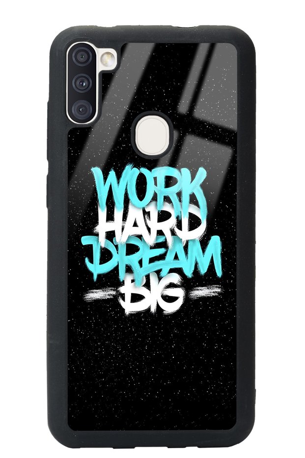 Glossy Phone Case for Samsung M11 Space Motto Design