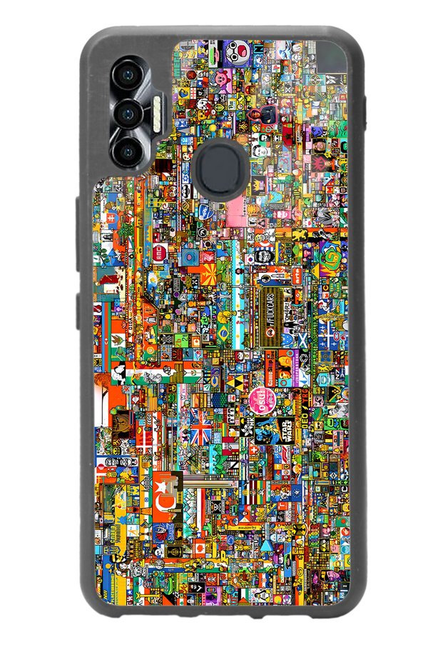Tecno Spark 7 Pro R/Place Souvenir Design Glossy Phone Case