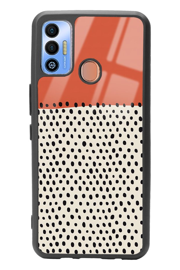 Tecno Spark 7t Glossy Phone Case with Vintage Art Design