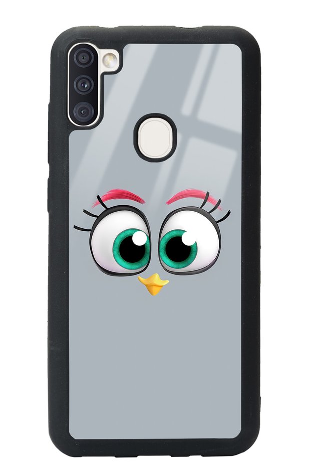Glossy Phone Case for Samsung M11 Gray Design