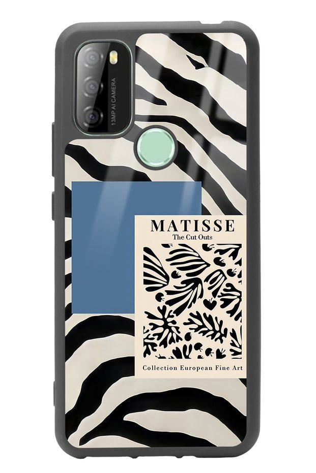 P13 Blue Max 128 Zebra Matısse Design Glossy Phone Case