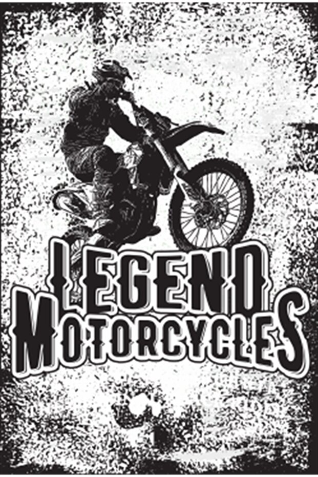Legend Motorcycles Retro Wooden Poster