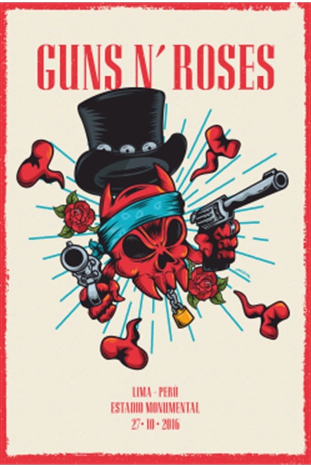 Guns N Roses -1 Music Band Retro Wooden Poster