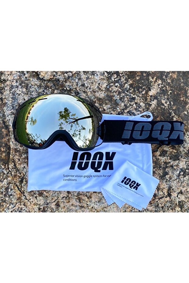 Unisex UV400 Anti Fog Ski Snowboard Goggles Gray