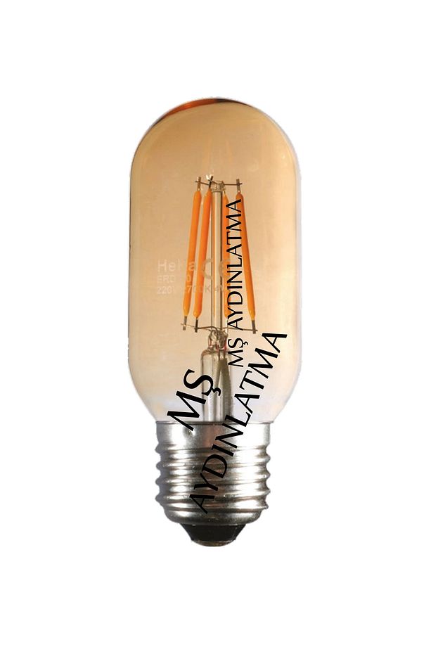 Cla17 E27 Duylu 6 Watt Gün Işığı Led Filament Rustik Bal Cam Ampul - 1
