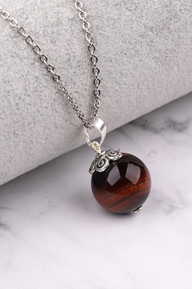 Tiger's Eye Natural Stone Necklace