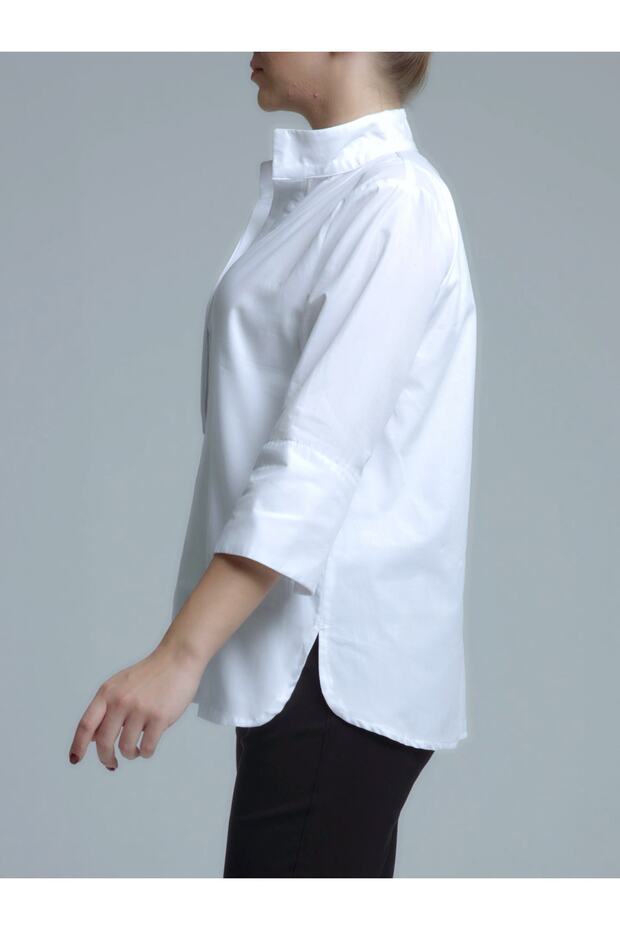 Kadın Gömlek Beyaz - 3