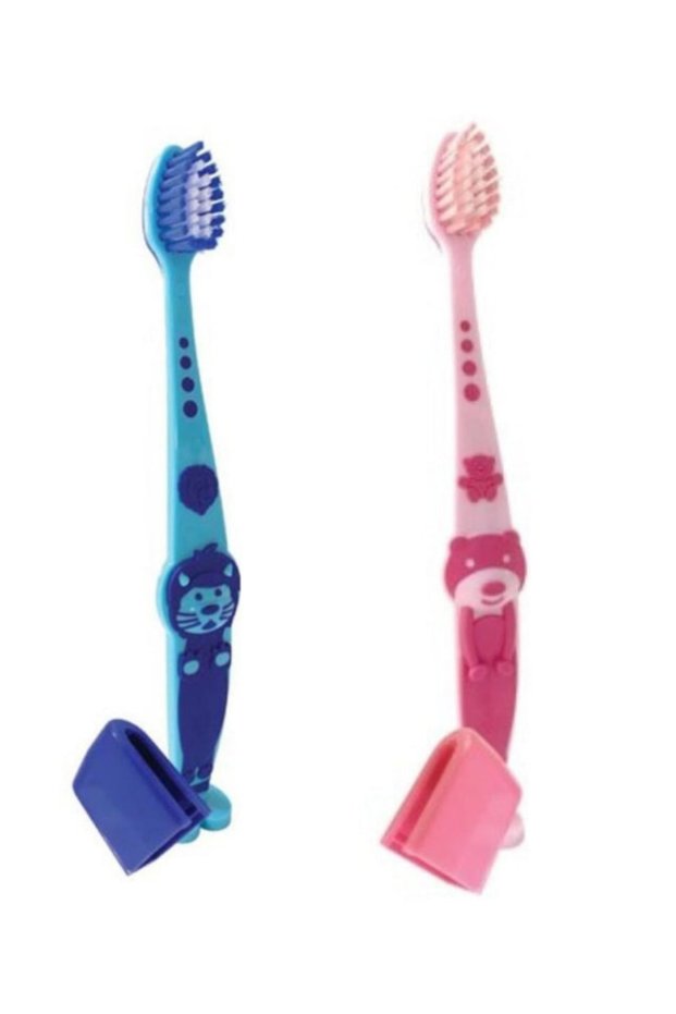 Eurofresh Hero Kids Toothbrush Set of 2 - Pink+blue