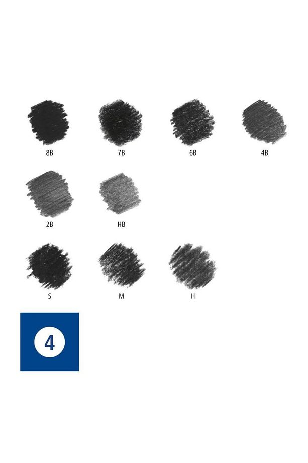 Mars Lumograph Charcoal Set Füzen Karakalem Eskiz Çizim Seti 12 Parça - 3