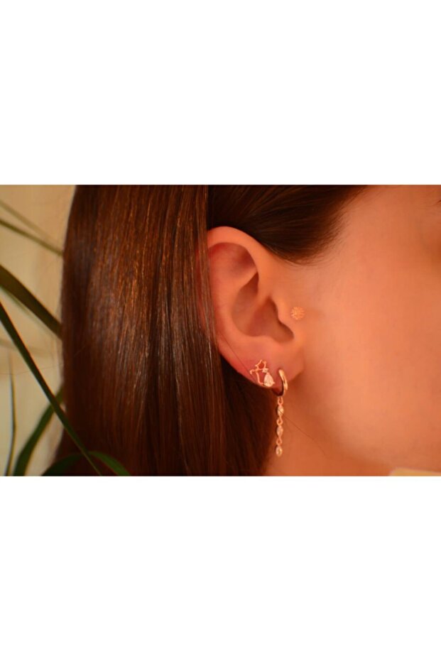 Minimal Kedi Küpe - 3