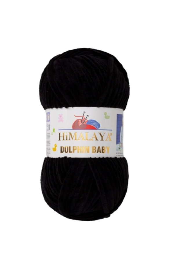 (5 Pieces) Dolphın Baby 80311 Black Blanket Thread Vest Cardigan Sweater Scarf Beanie Thread