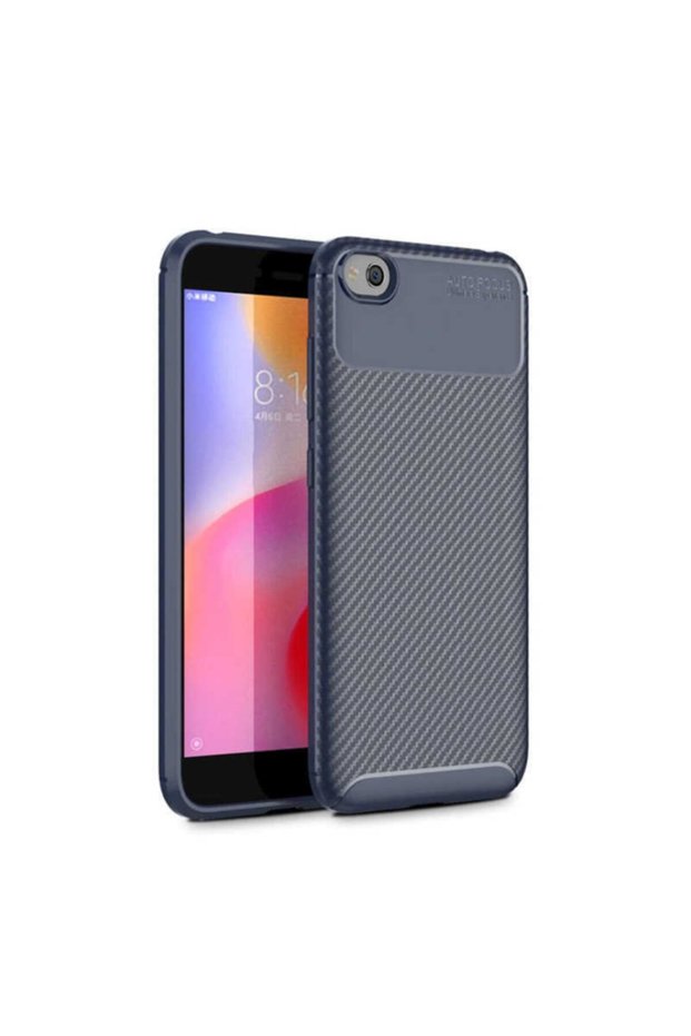 Teleplus Xiaomi Redmi Go Case Carbon Patterned Lux Silicone + Glass Screen Protector