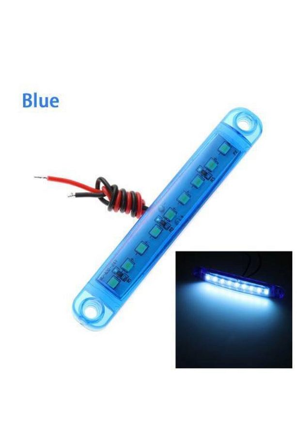 9'lu Parmak Led 12-24 Volt Uyumlu (10 Adet- Mavi) - 2