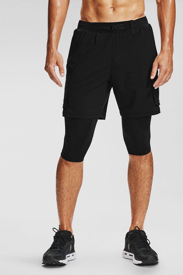 Erkek Spor Şort - Ua Run Anywhere 2N1 Long Sts - 1356166-001 - 1