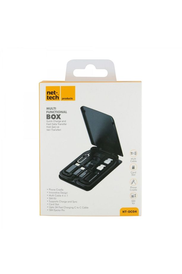 NT-DC04 Plastik Type-C+Lighting+Micro 20 Cm Micro + Lightning + Type-c Data Kablo - 6