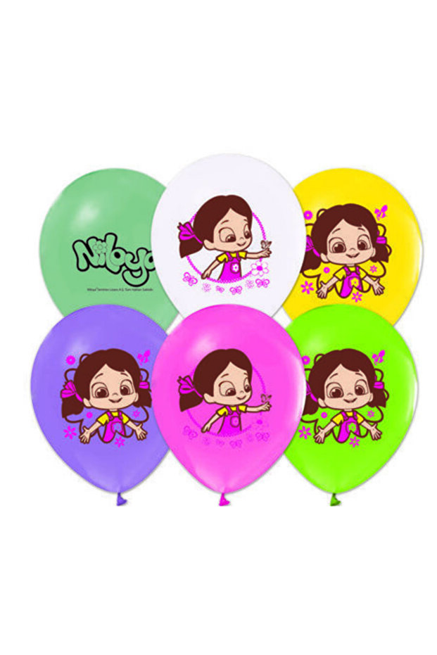 Niloya Baskılı Balon 10 Adet - 1