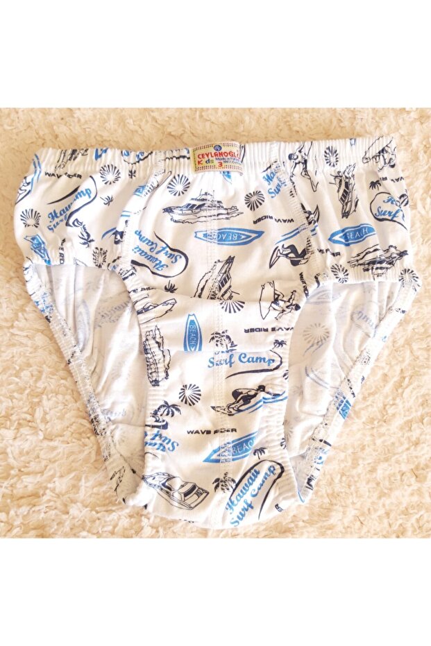 سراويل داخلية منقوشة للأولاد 6 قطع - 8