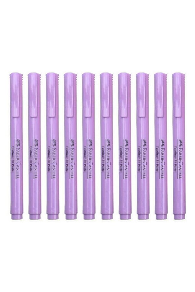 Faber 38 Pen Type Highlighter Pastel Purple Box of 10 (5030158113)
