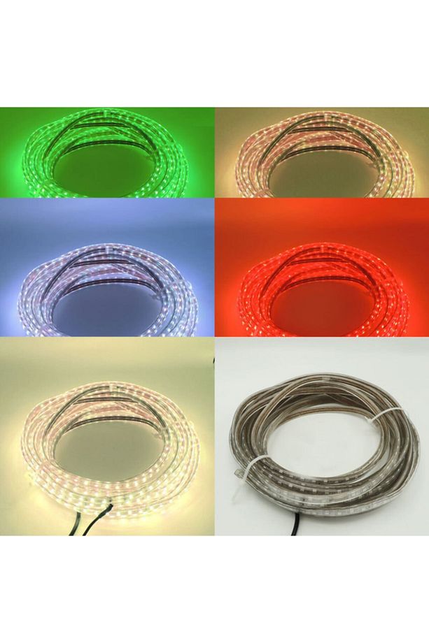 3 Çip Dış Mekan Şerit Led Işık Hortum Rgb Kumandalı 1 Metre - 4