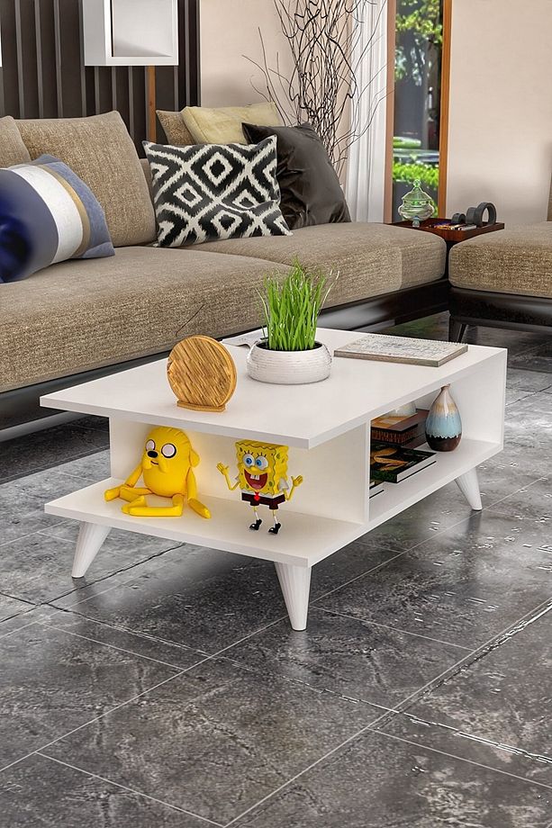 Raflı Çok Amaçlı Orta Sehpa Mdf - 1