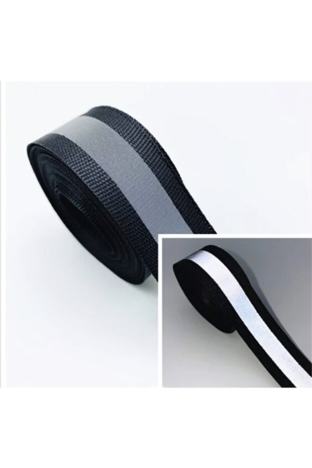 Siyah Reflektörlü Şerit 1 mt - 1