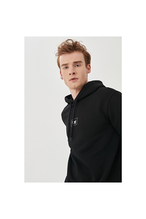 Kapüşonlu Erkek Sweatshirt - 2