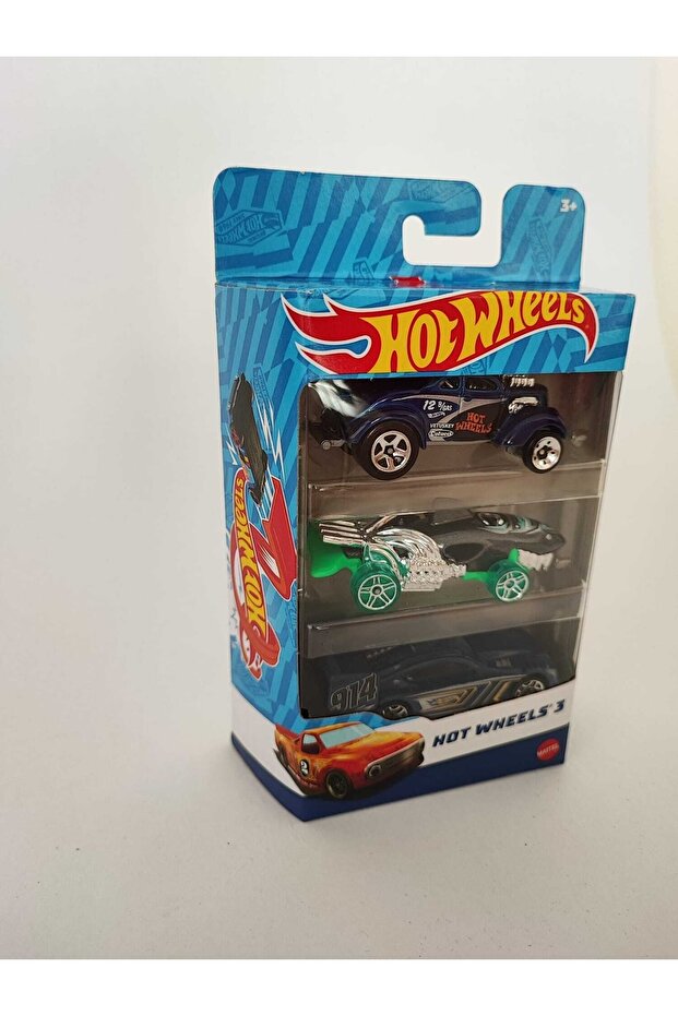 Hot Wheels 3'lü Araba Seti K5904 - 8