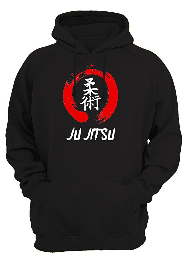 Jujitsu Printed 3 Ipl. Raised, Fleece Inside, Thick (600gr) Hooded Hoodie