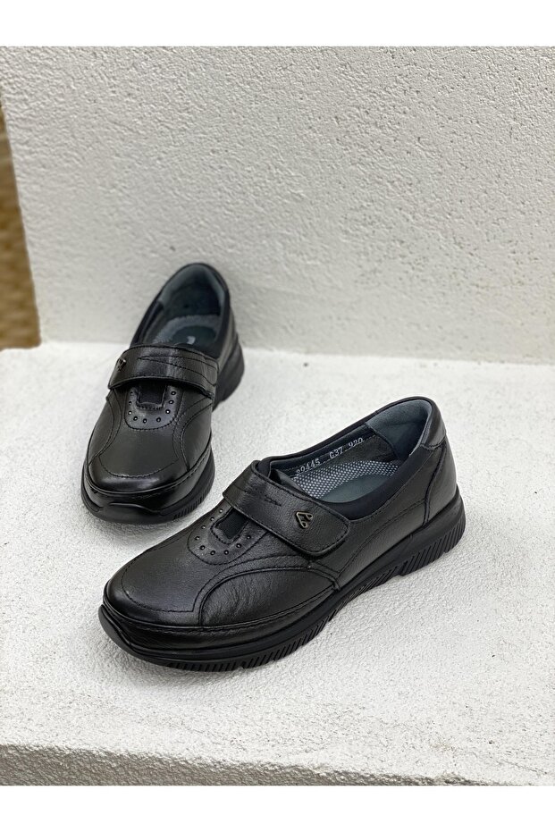 Iris 29445 Velcro Orthopedic Genuine Leather Shoes