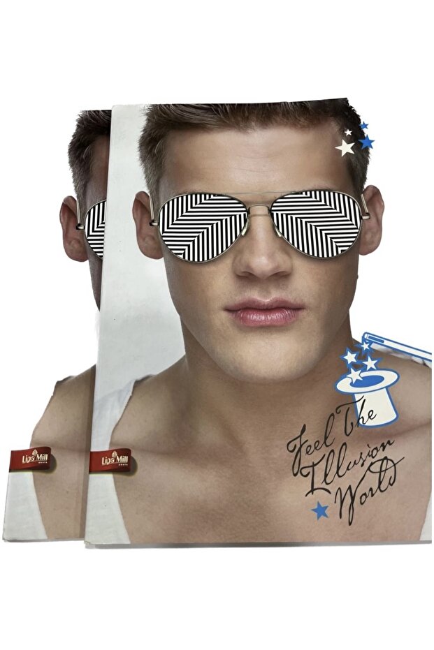 A4 Checkered Cools Series Wire Stitched Double Set Notebook - 2