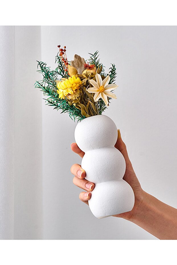 Bubble Vazo Beyaz - 1