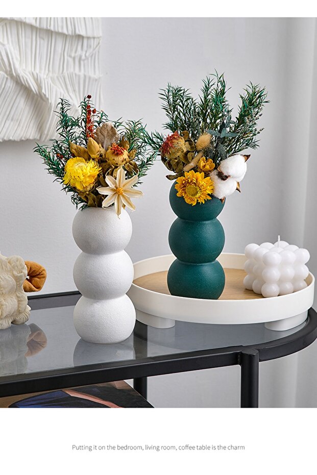 Bubble Vazo Beyaz - 2