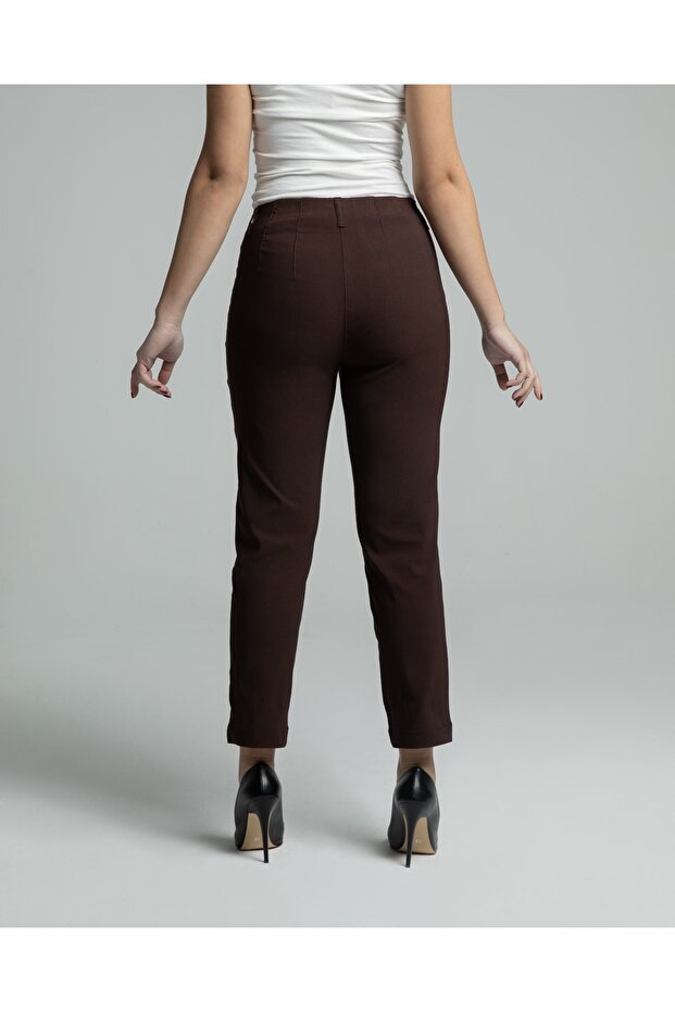 Phia Cropped Viskon Kahve - 4