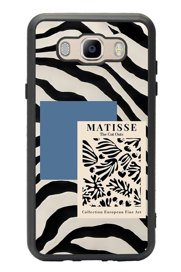 Glossy Phone Case for Samsung J7 (2016) Zebra Matısse Design