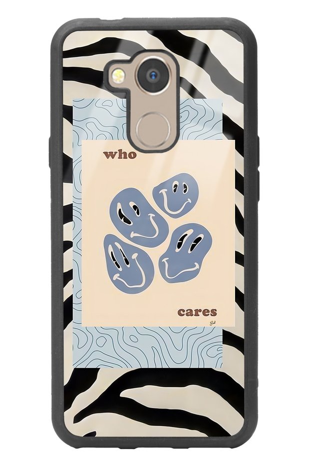 General Mobile Gm 8 Zebra Emoji Design Glossy Phone Case
