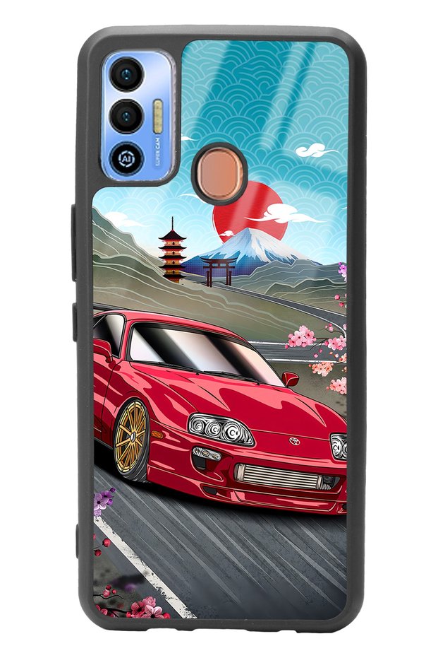 غلاف هاتف لامع بتصميم سوبرا لهاتف Tecno Spark 7t