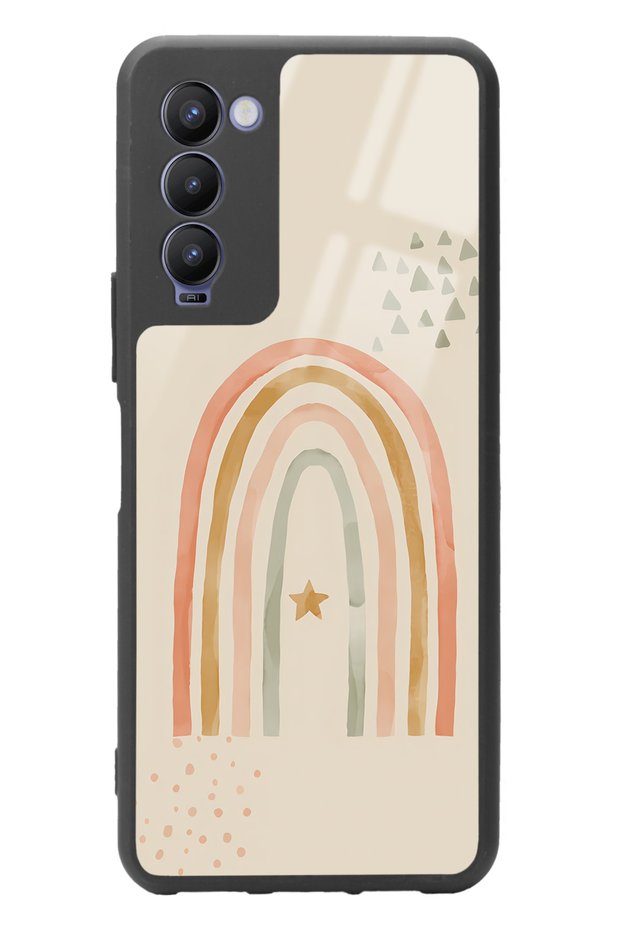 Tecno Camon 18 Glossy Phone Case with Watercolor Art Design