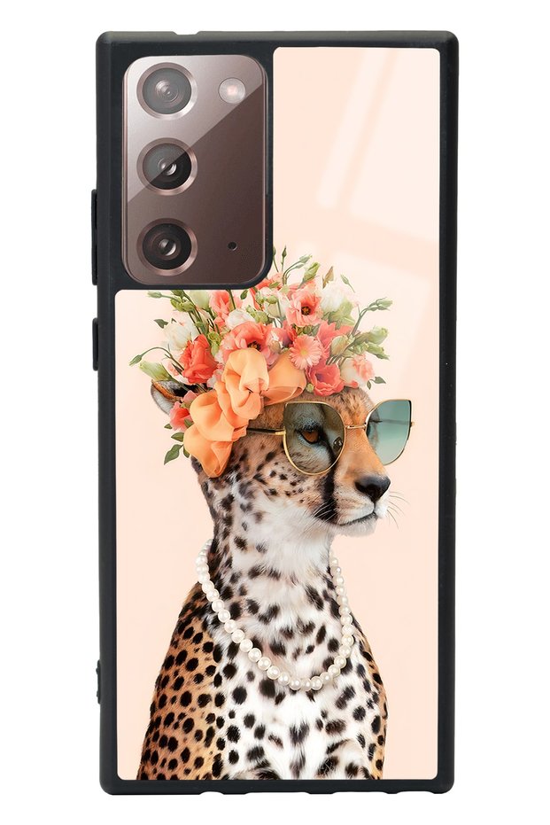 Samsung Note 20 Ultra Influencer Glossy Phone Case with Leopard Cat Design