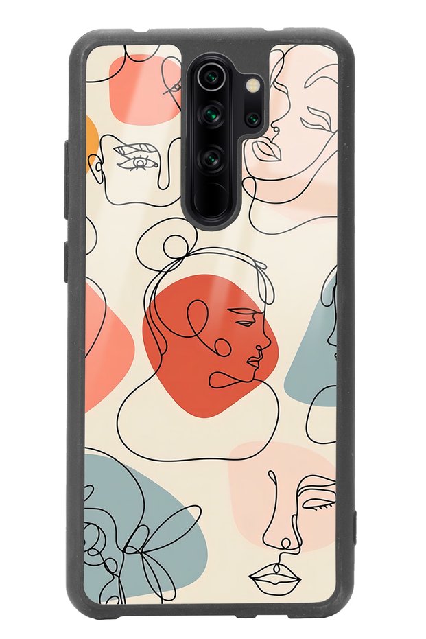 Xiaomi Redmi Note 8 Pro Glossy Phone Case with Nude Mask Design